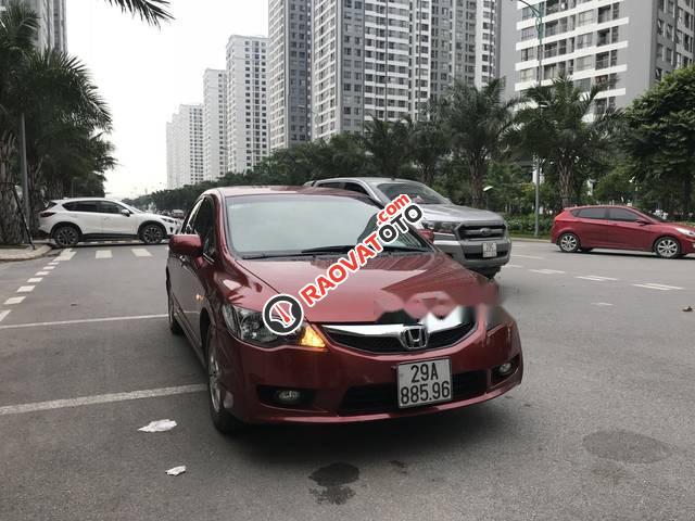 Cần bán lại xe Honda Civic 1.8 sản xuất năm 2009, màu đỏ chính chủ, giá chỉ 400 triệu-1
