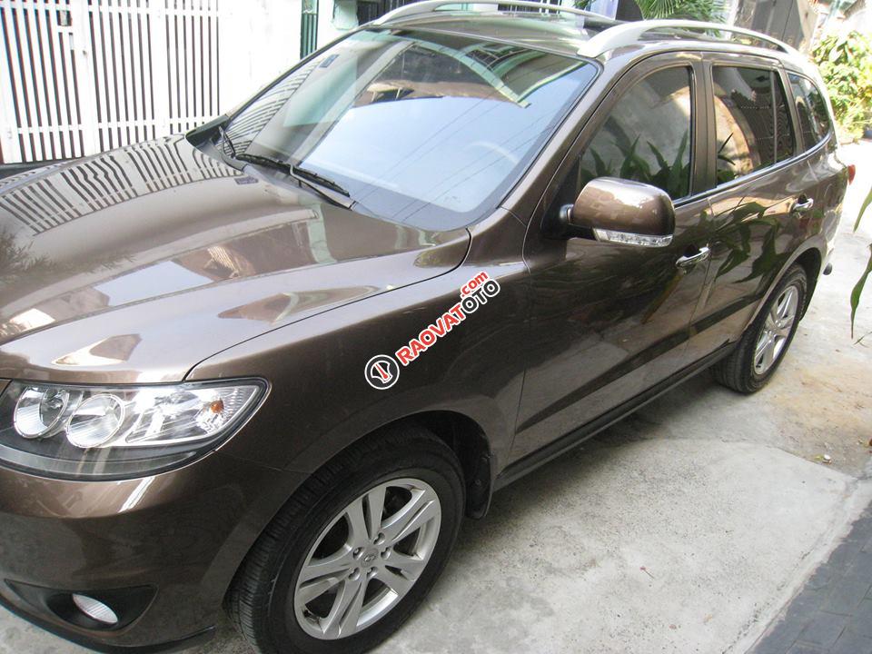 Cần bán Hyundai Santafe 2012 tự động, máy dầu, nâu vàng cực đẹp-1