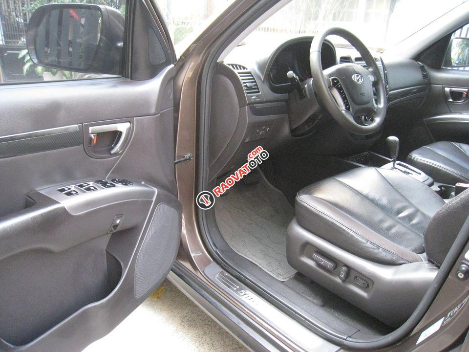 Cần bán Hyundai Santafe 2012 tự động, máy dầu, nâu vàng cực đẹp-5