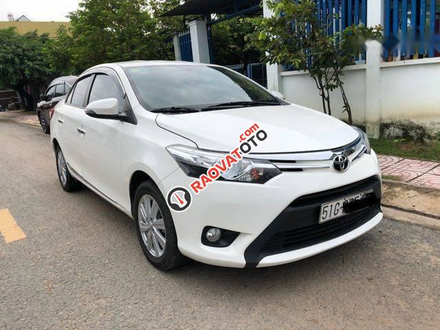 Cần bán lại xe Toyota Vios G 1.5 AT đời 2016, màu trắng, giá 538tr-0