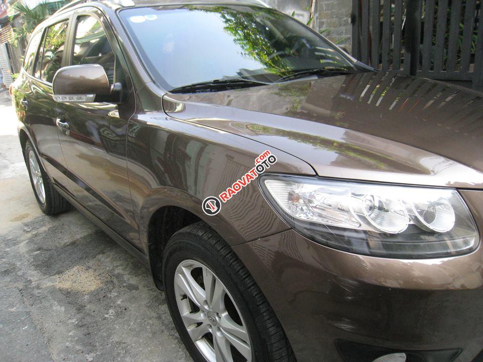 Cần bán Hyundai Santafe 2012 tự động, máy dầu, nâu vàng cực đẹp-2