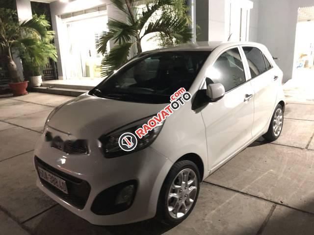 Bán Kia Picanto AT sản xuất 2013, màu trắng, giá tốt-0