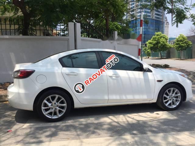 Bán xe Mazda 3S trắng đời 2014, số tự động, tên tư nhân một chủ từ đầu đăng ký 2014-4