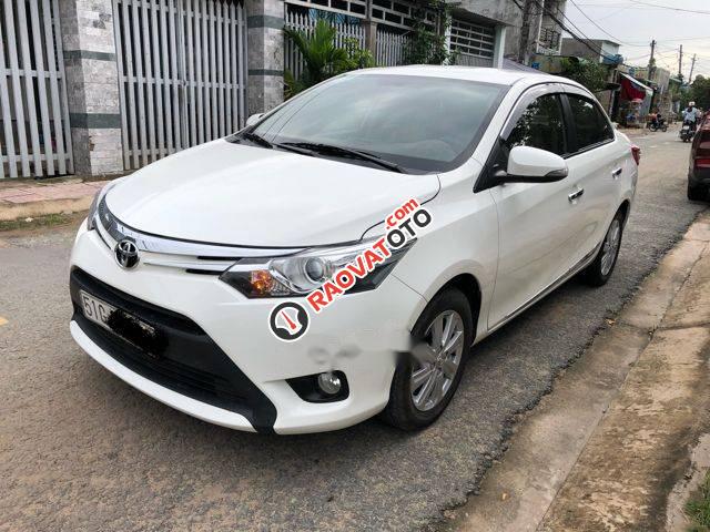 Bán ô tô Toyota Vios G 1.5 AT sản xuất năm 2016, màu trắng, giá tốt-0