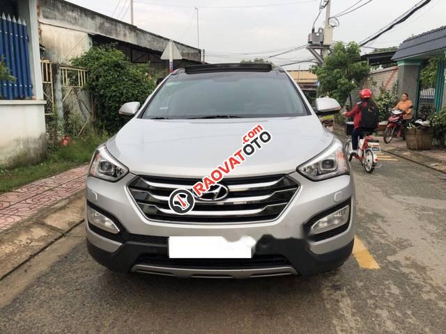 Bán Hyundai Santa Fe 2.2 CRDI SX năm 2014, màu bạc, nhập khẩu Hàn Quốc-5