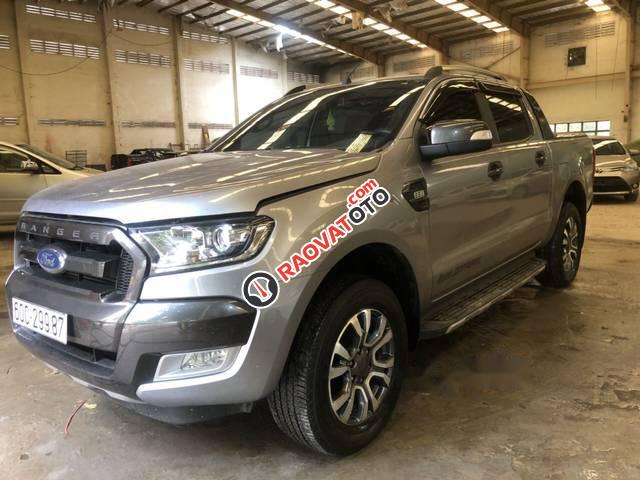 Bán xe Ford Ranger Wildtrack sản xuất năm 2016, màu bạc-1