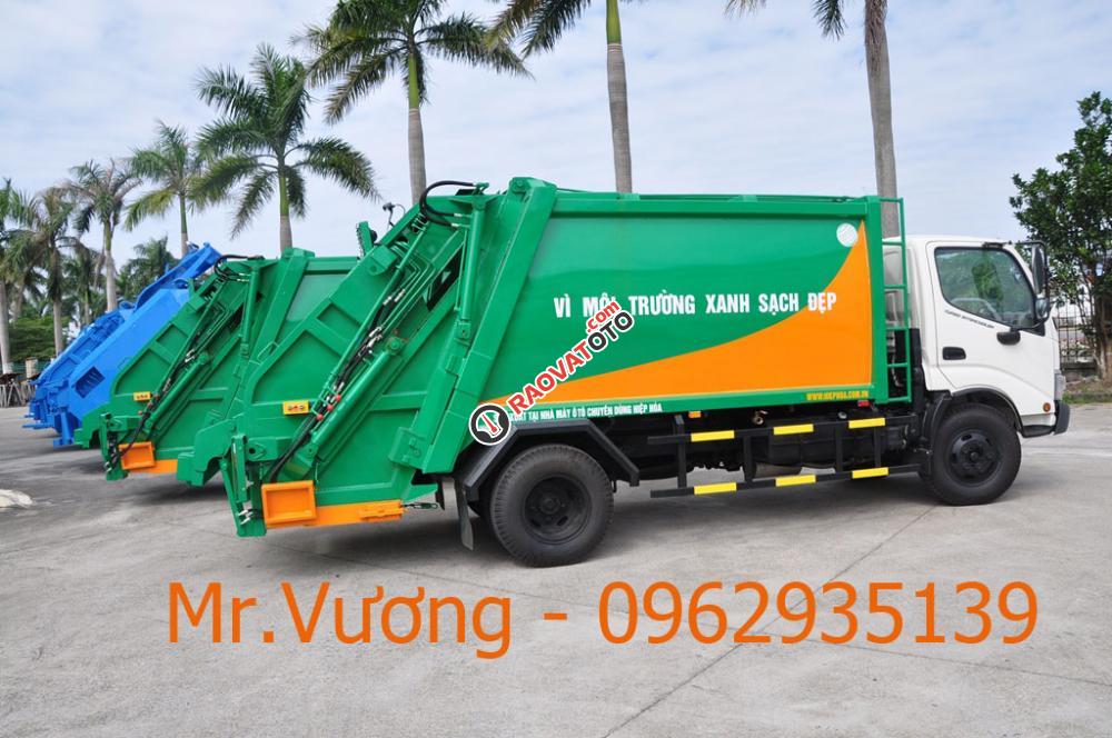 Bán xe cuốn ép rác Hino 6 khối-1