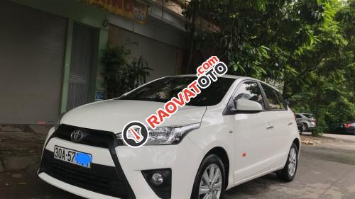 Bán Toyota Yaris 1.3 AT sản xuất năm 2015, màu trắng 
-0