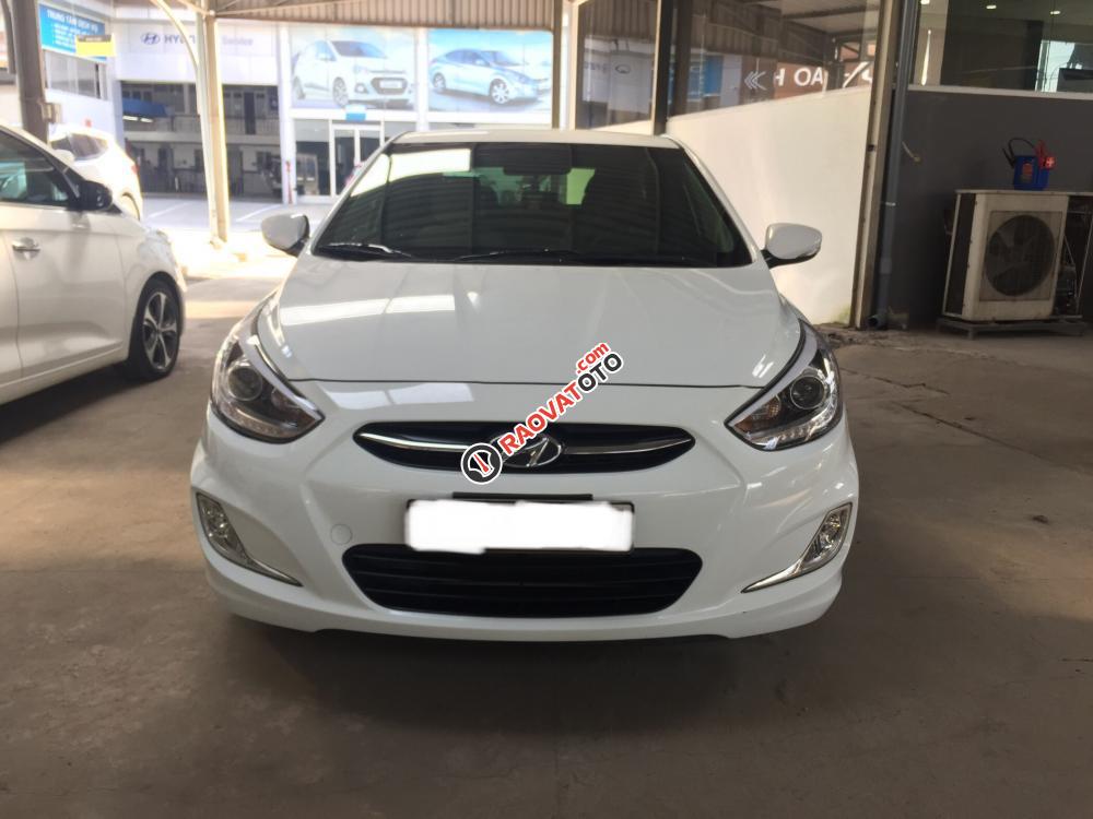 Bán Hyundai Accent 1.4MT 2015, màu trắng, đúng chất, giá TL, hỗ trợ góp-0