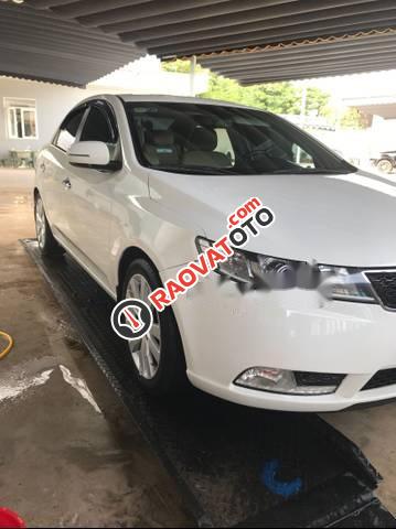 Bán Kia Forte 1.6 AT 2012, màu trắng xe gia đình, giá chỉ 420 triệu-0