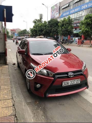 Bán xe Toyota Yaris E năm 2014, màu đỏ  -1