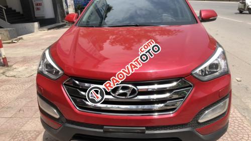 Bán xe cũ Hyundai Santa Fe 2.4 AT đời 2016, màu đỏ-0