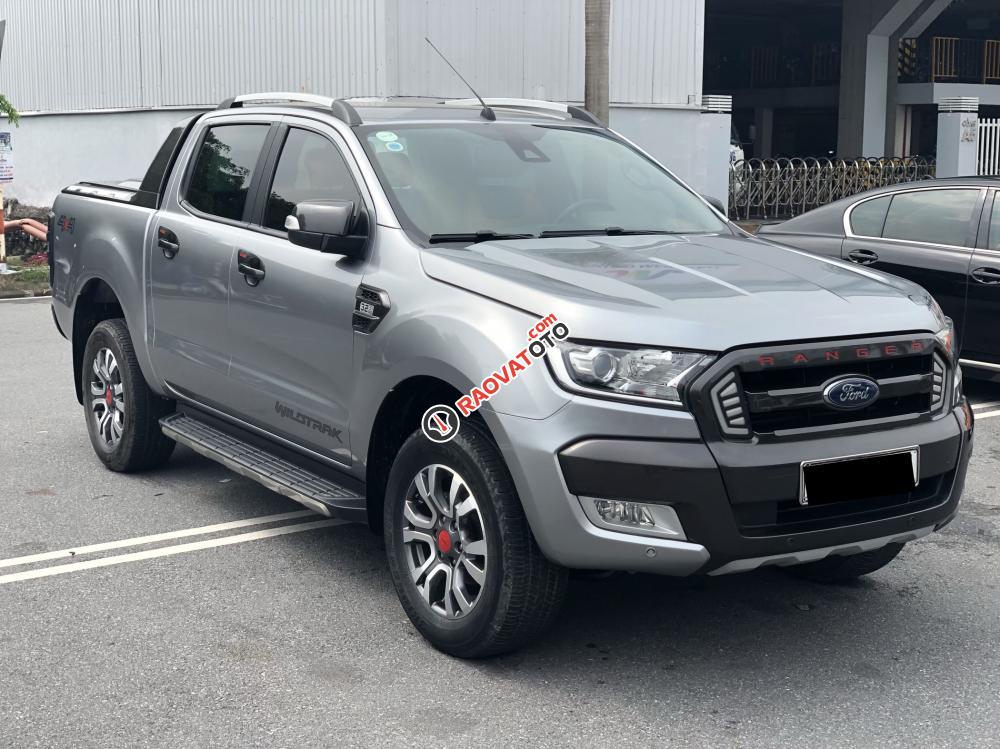 Bán ô tô Ford Ranger Wildtrack năm sản xuất 2015, màu bạc, xe nhập-0