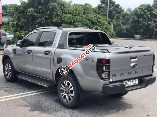 Bán Ford Ranger Wildtrack 3.2 đời 2015, màu bạc-5