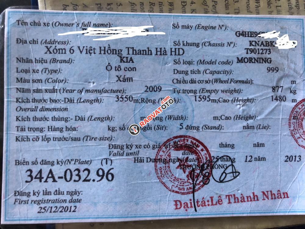 Bán Kia Morning LX MT nhập khẩu, cá nhân người dùng-1