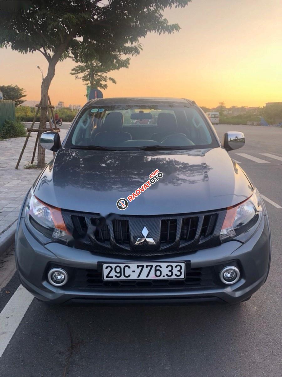 Bán ô tô Mitsubishi Triton AT năm 2017, màu xám, nhập khẩu như mới-8