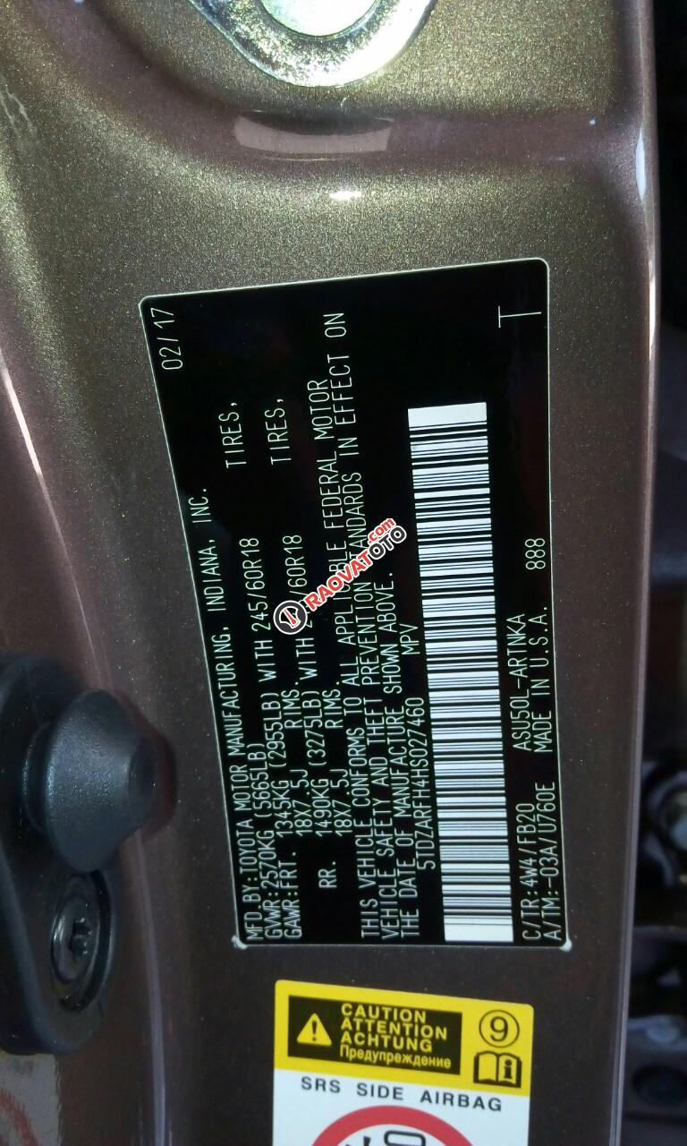 Bán Toyota Highlander Le đời 2017-11