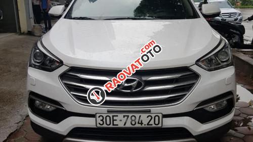 Bán Hyundai Santa Fe 2.2 AT đời 2017, màu trắng
-0