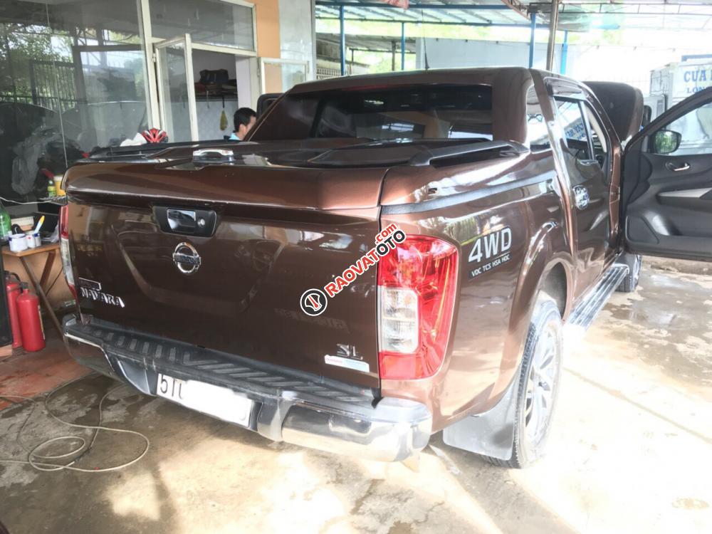 Bán Nissan Navara SL MT 4WD 2016, màu nâu, đúng chất, giá thương lượng, hỗ trợ trả góp-0