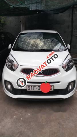 Cần bán Kia Morning SI sản xuất 2014, màu trắng, giá 305tr-1