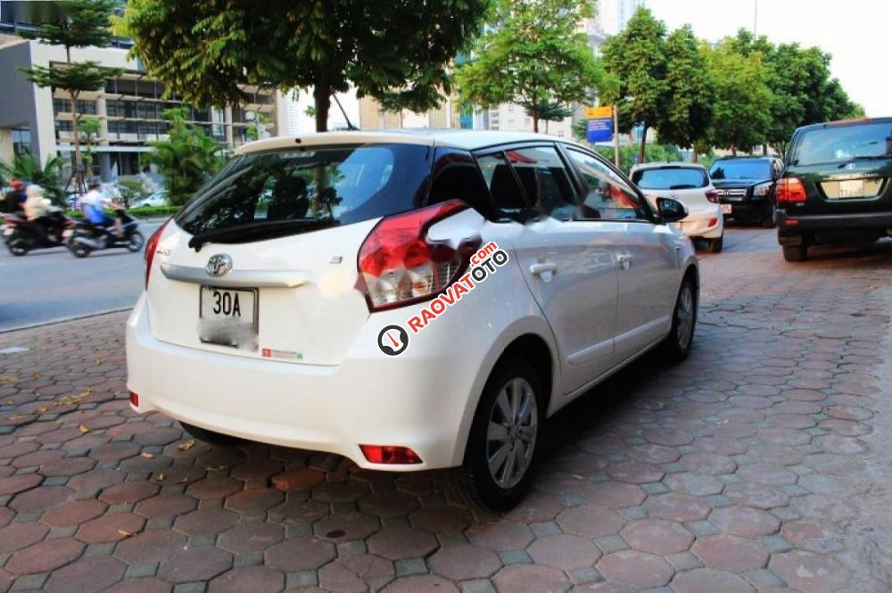 Xe Toyota Yaris 1.3E đời 2014, màu trắng, xe nhập -4