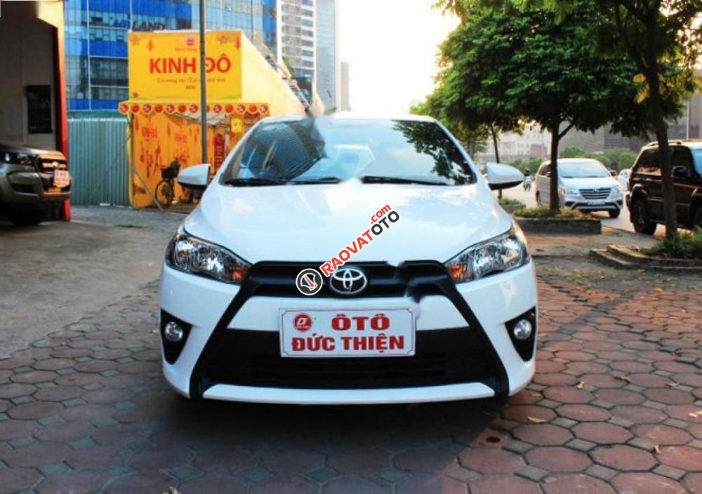 Xe Toyota Yaris 1.3E đời 2014, màu trắng, xe nhập -8