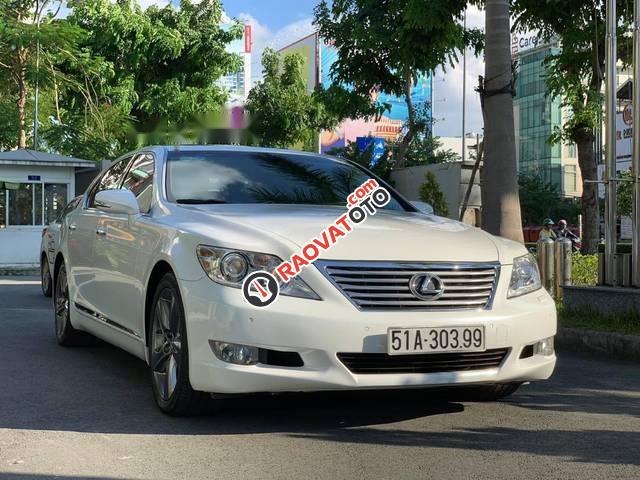 Cần bán lại xe Lexus LS 460L đời 2010, màu trắng, xe nhập-0