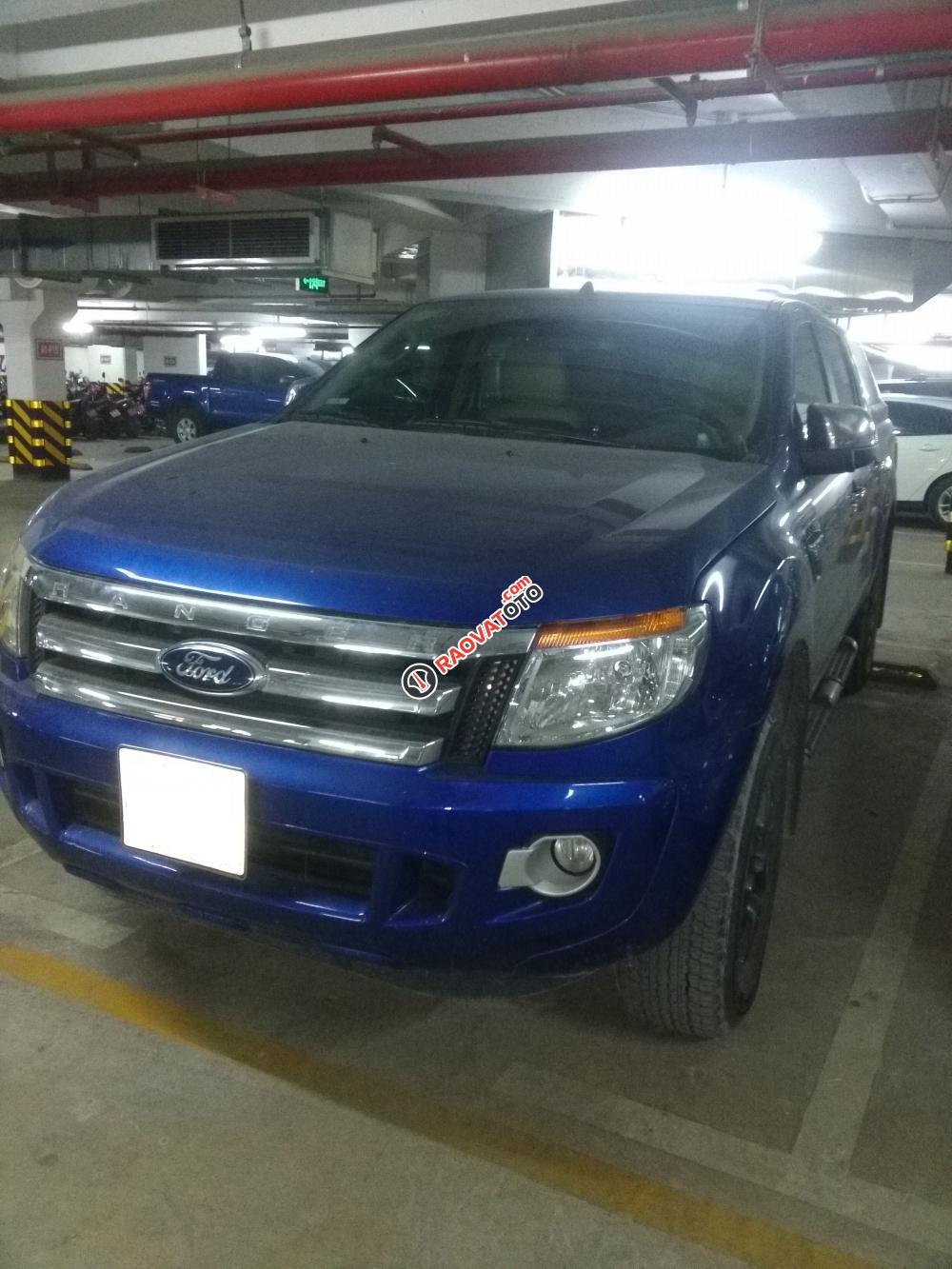 Bán Ford Ranger XLT 4x4 MT sản xuất năm 2014, màu xanh lam, nhập khẩu  -0