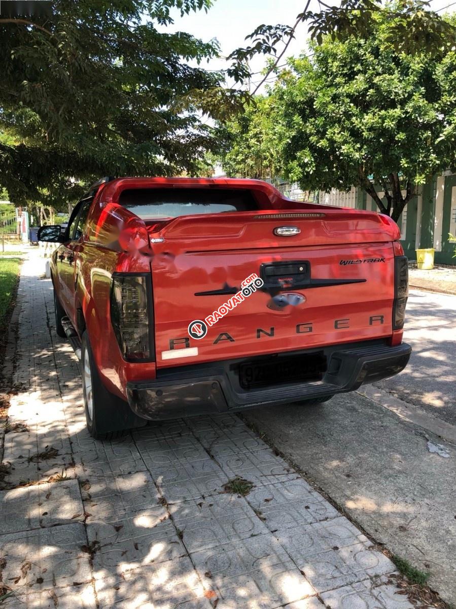 Bán xe Ford Ranger wildtrack 3.2 năm 2015, màu đỏ, nhập khẩu nguyên chiếc-0