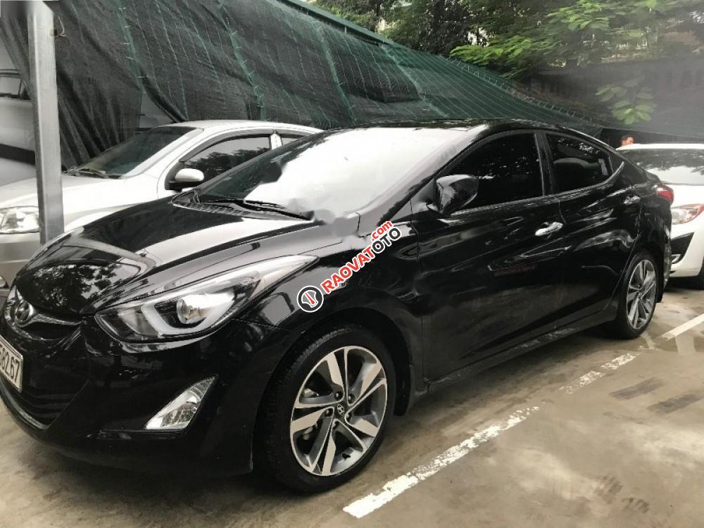 Bán Hyundai Elantra 1.8 AT đời 2014, màu đen -1