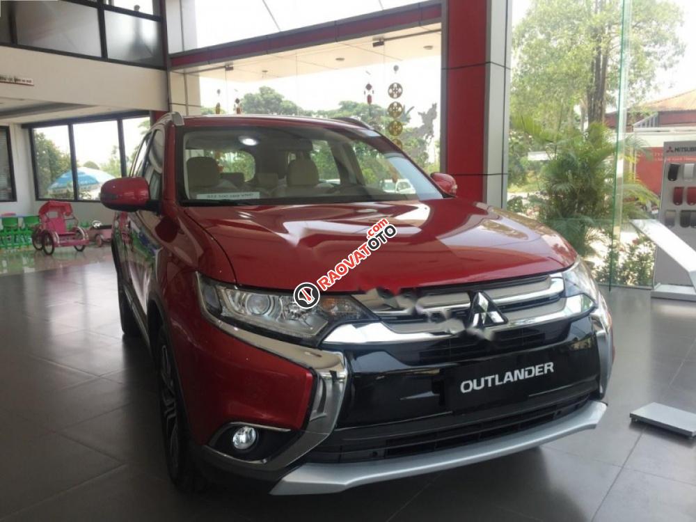 Bán Mitsubishi Outlander GLS năm sản xuất 2018, màu đỏ-1