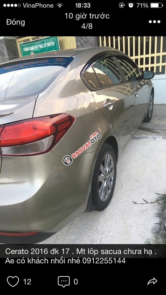Cần bán lại xe Kia Cerato sản xuất 2016 màu vàng, 490 triệu-6