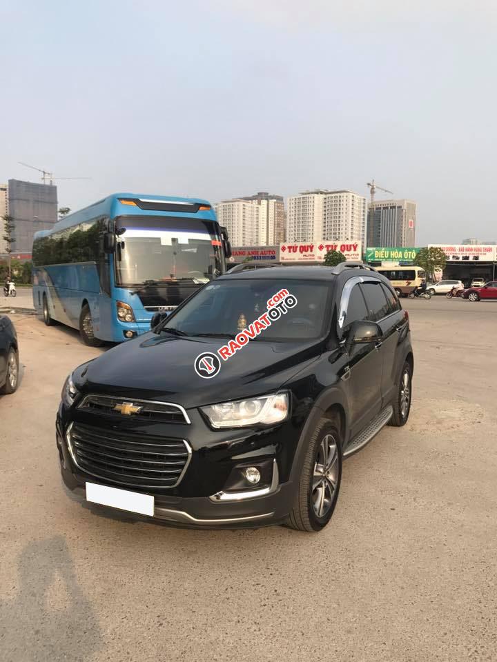 Bán Chevrolet Captiva đời 2016 bản LTZ số tự động, màu đen bóng bẩy-0