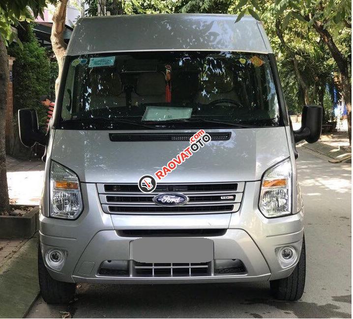 Bán nhanh Ford Transit, màu bạc 2016, máy dầu ít đi, chạy êm ái-0