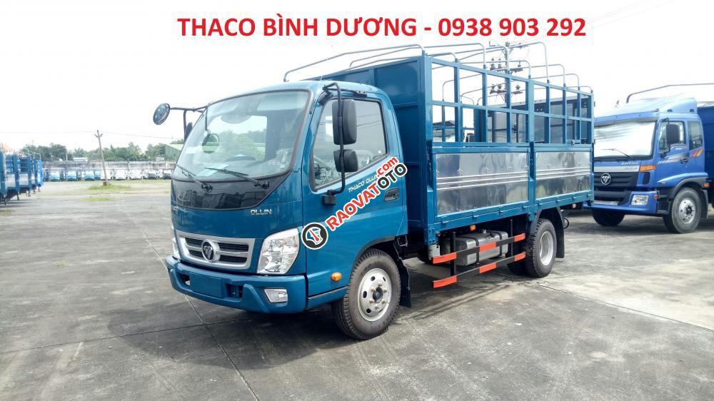 Bán xe Thaco Ollin 350 E4 đời 2018, giá 354tr, Ollin 350 thùng mui bạt 2T1 - trả góp 70% tại Bình Dương, 0938903292-3