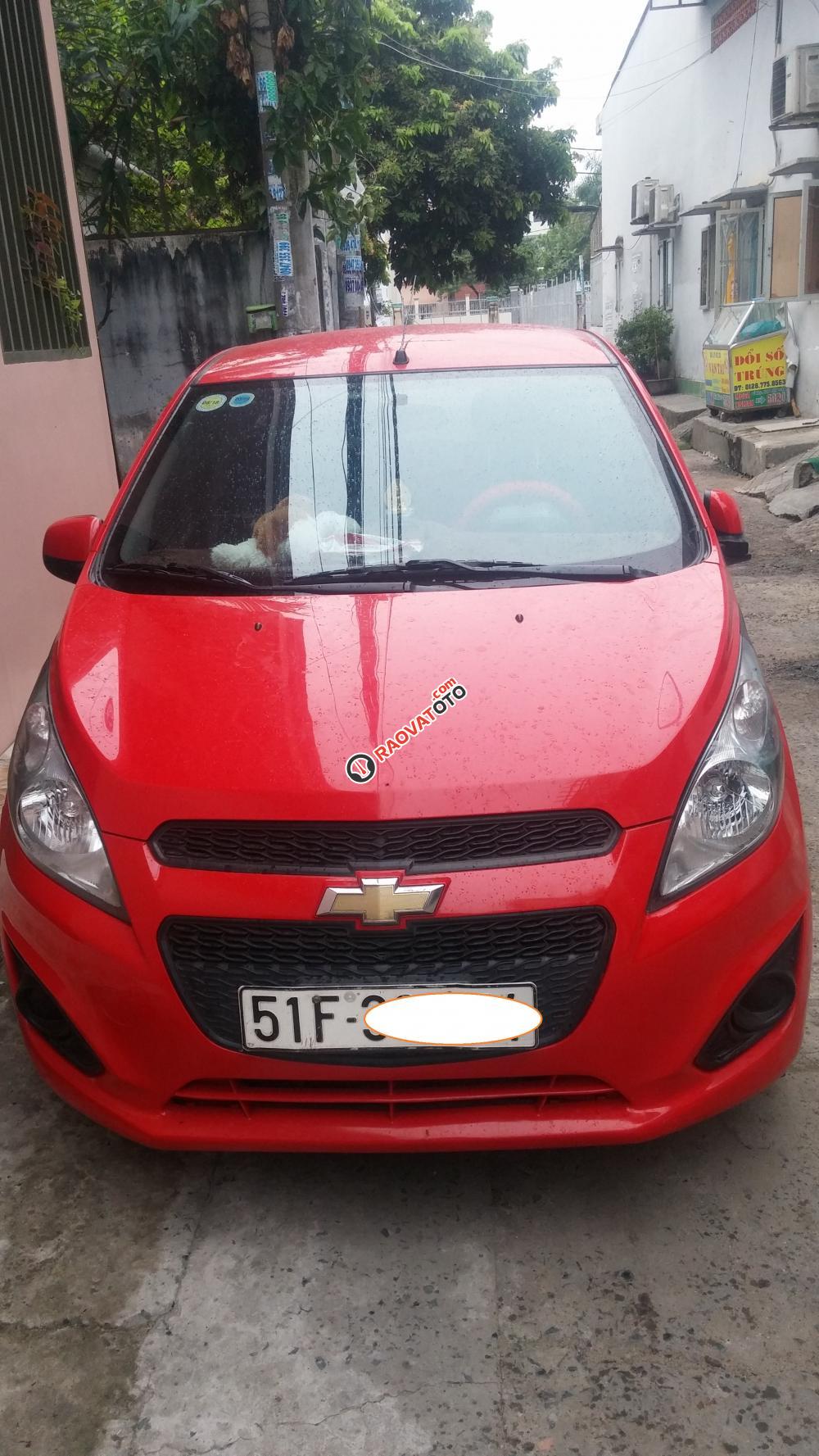 Bán ô tô Chevrolet Spark LS đời 2015, màu đỏ-1