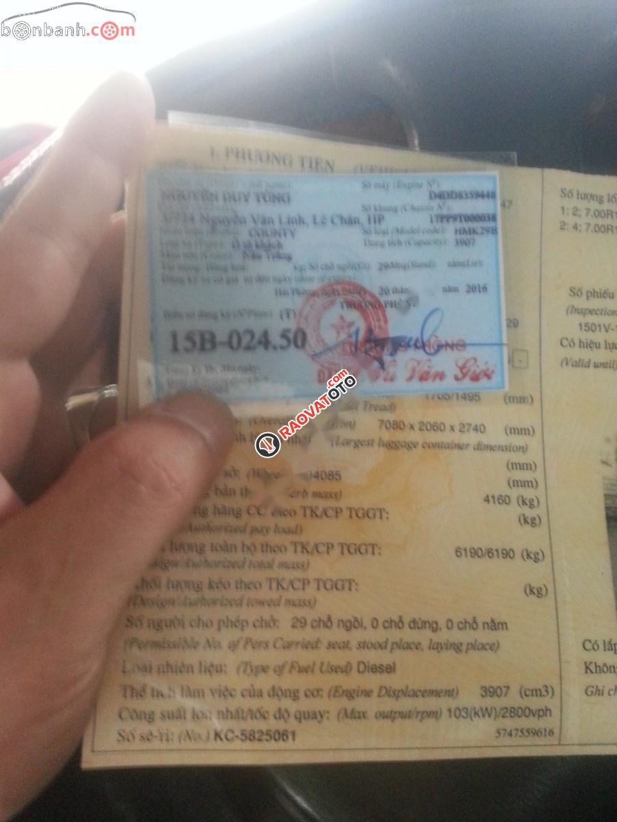 Cần bán xe Hyundai County Limousine đời 2009, màu trắng-2