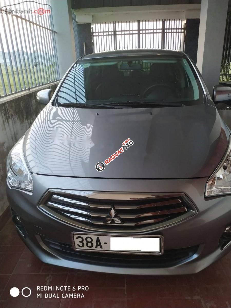 Bán Mitsubishi Attrage 1.2CVT 2017, màu xám, xe nhập-0