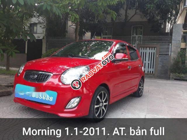 Bán ô tô Kia Morning 1.1AT đời 2011, màu đỏ xe gia đình-0