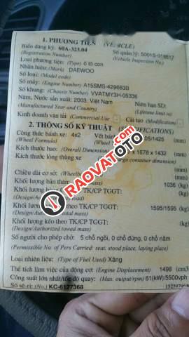 Cần bán Daewoo Aranos 2003 sản xuất năm 2003, máy móc êm ru-4