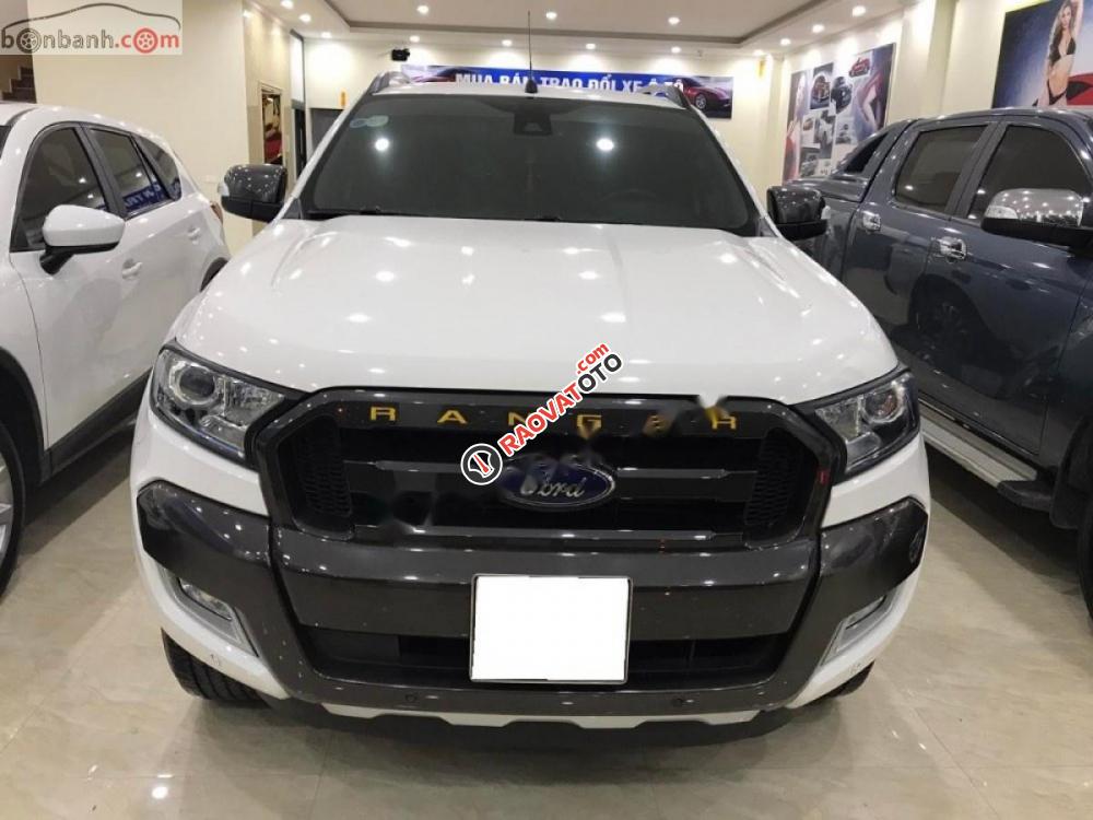 Bán Ford Ranger Wildtrak 3.2L AT sản xuất 2017, màu trắng, xe nhập, giá chỉ 840 triệu-0
