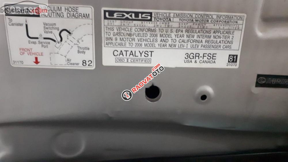 Cần bán lại xe Lexus GS 300 sản xuất 2005, màu bạc, nhập khẩu nguyên chiếc chính chủ-7