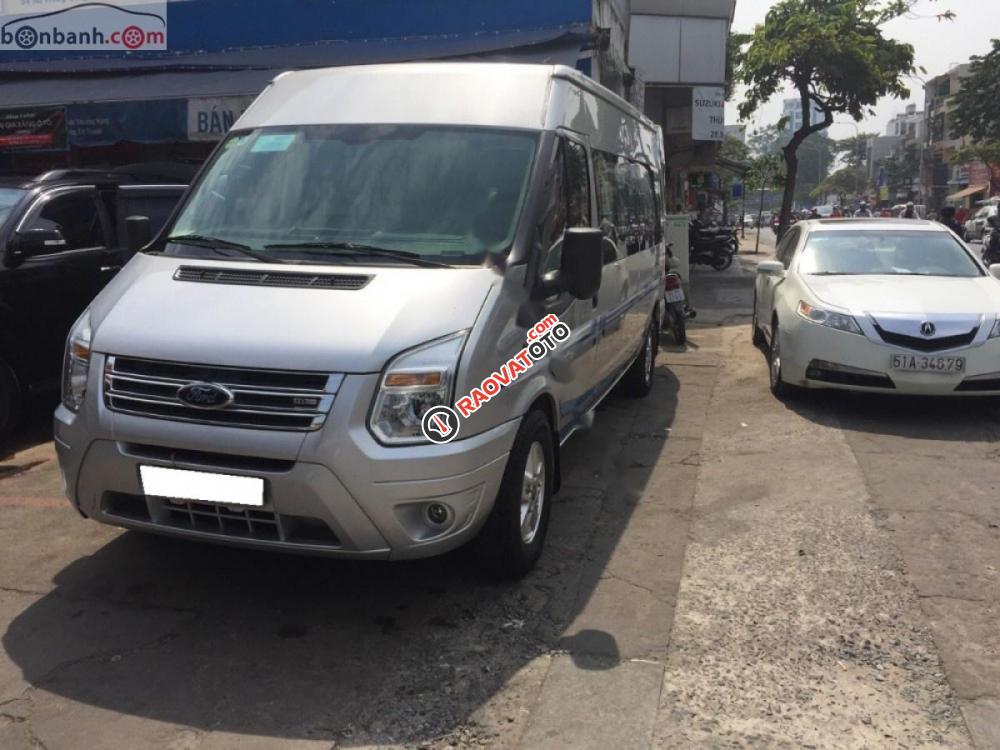 Cần bán xe cũ Ford Transit Luxury 2013, màu bạc-4