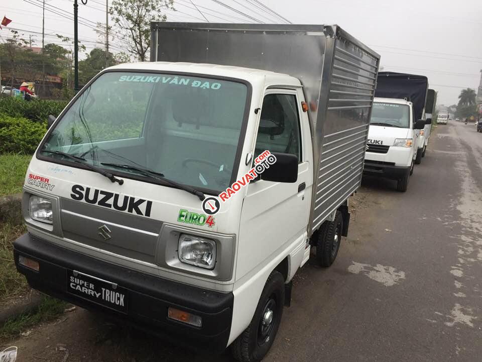 Bán Suzuki 5 tạ kín siêu dài, Suzuki Truck siêu dài, xe tải Suzuki, tặng 100% thuế trước bạ - LH: 0985858991-0