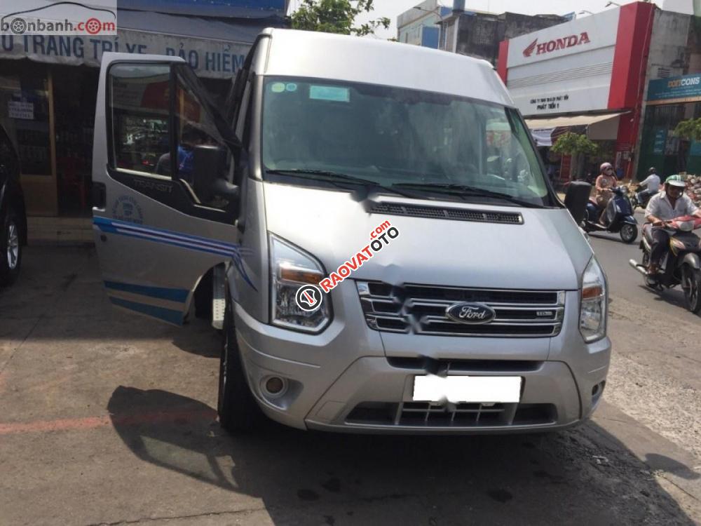 Cần bán xe cũ Ford Transit Luxury 2013, màu bạc-0