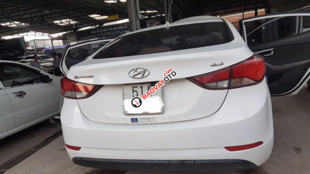 Bán Hyundai Elantra GLS 1.6AT 2014, màu trắng, đúng chất, biển TP, giá thương lượng-6