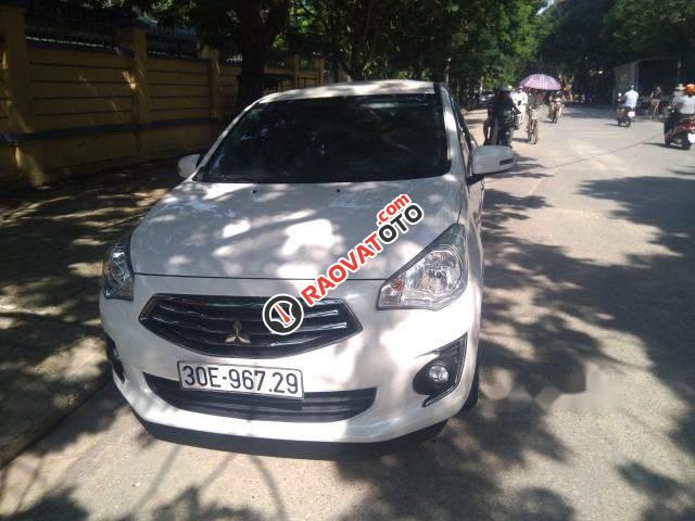 Cần bán gấp Mitsubishi Attrage CVT 2017, màu trắng như mới, giá chỉ 450 triệu-2