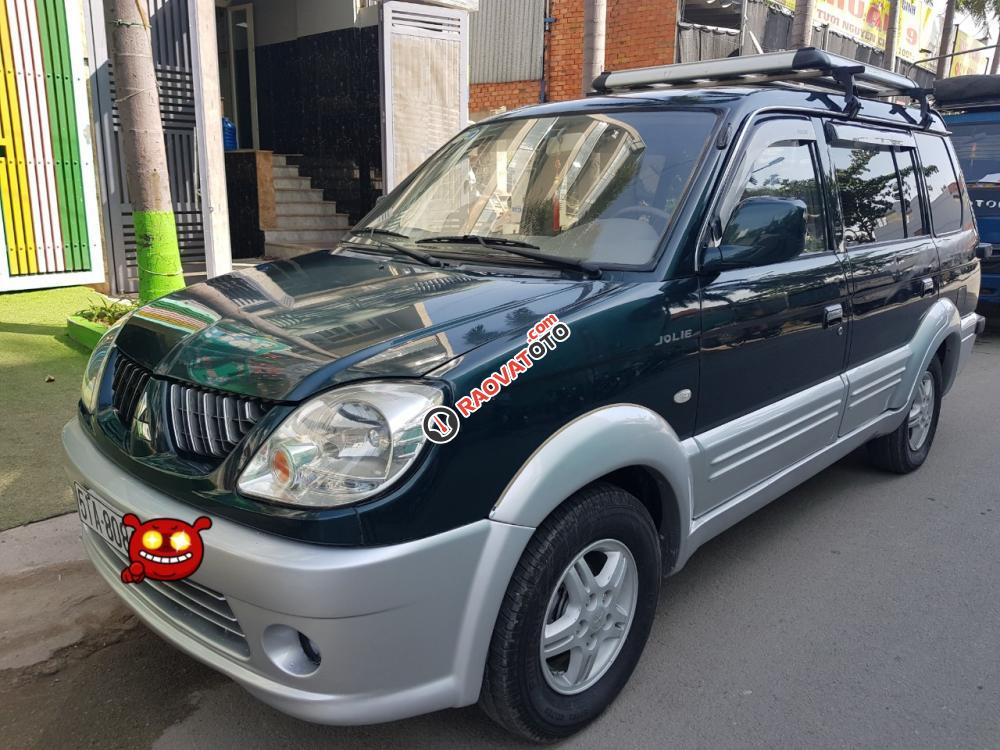 Bán xe Mitsubishi Jolie SS 2.0 đời 2004, màu xanh rêu, gia đình ít sử dụng mới 95%-5