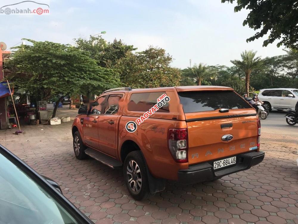 Bán Ford Ranger Wildtrak 2.2L 4x4 AT đời 2017, nhập khẩu, màu cam-2