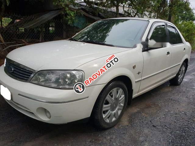 Bán Ford Laser 1.8AT đời 2003, màu trắng xe gia đình -0